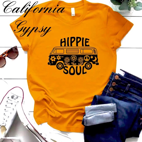 HIPPIE SOUL VW BUS Graphic Tee T-shirt - Picture 3 of 9